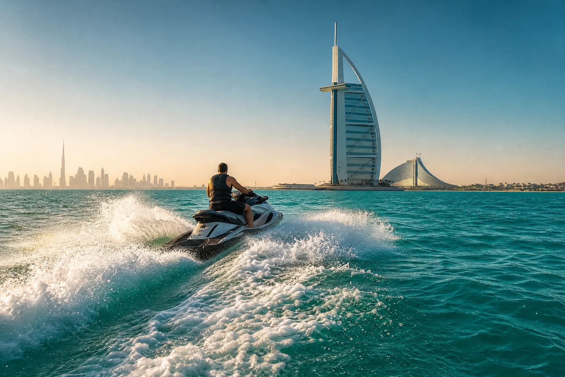Jetski to Burj Arab-Atlantis w Pic, Video & Icecream